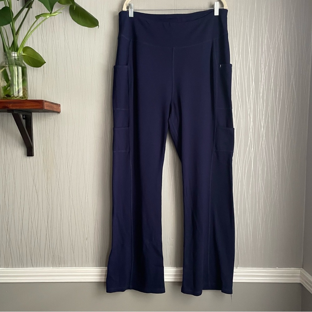 Jaanuu Pull On Stretch Pants Women’s 1X Navy Blue